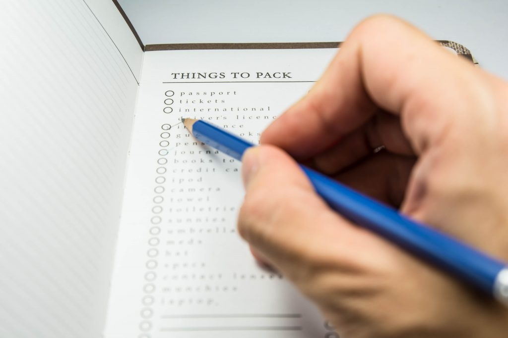 travel checklist